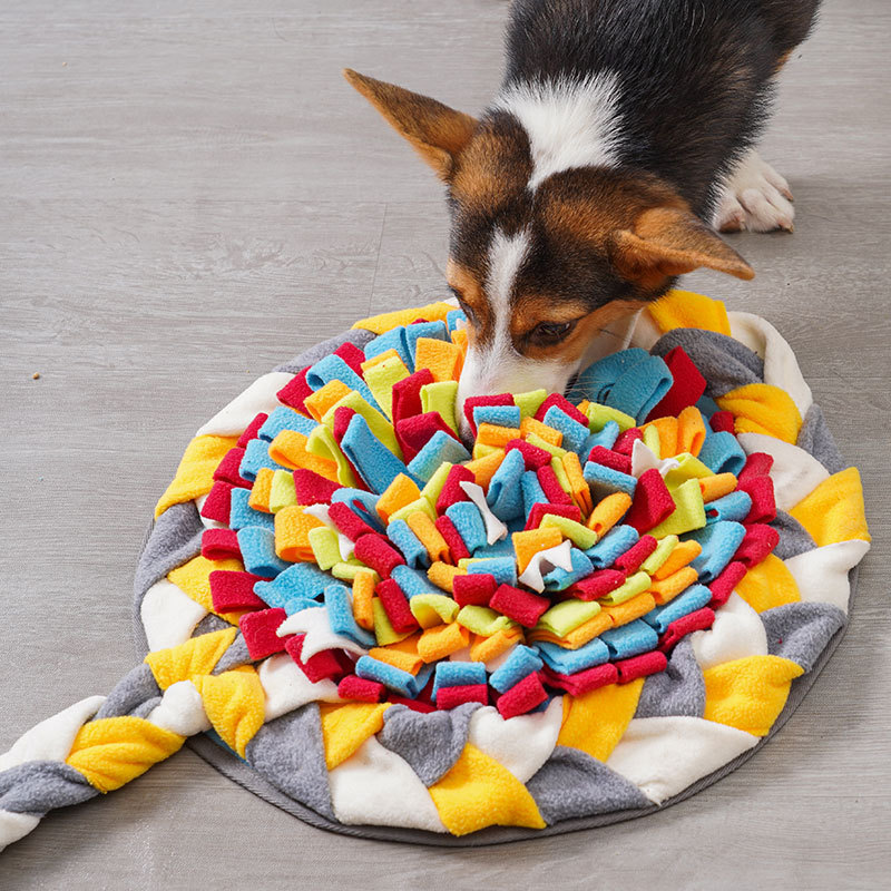 Dog Puzzle Feeder Toy - الكلاب Snuffle حصيرة إثراء تغذية ورائحة