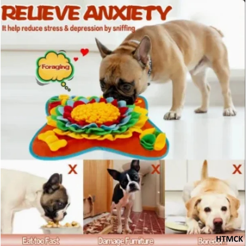 Dog Puzzle Feeder Toy - حصيرة تفاعلية للكلاب لتحفيز التغذية، حصيرة
