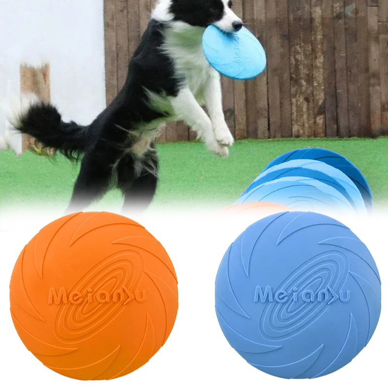 Flying Disc Dog Training Toy - متعدد الألوان فريسبيد لعبة على شكل