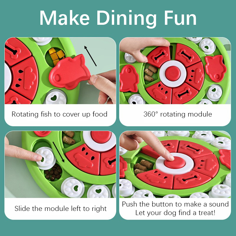 وعاء طعام بطيء للقطط والكلاب،  - مراجعة Dog Puzzle Feeder Toy وسعره