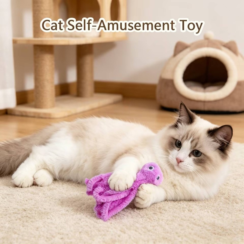 لعبة قطة محشوة على شكل أخطبوط  - مراجعة Interactive Squeaky Plush Dog Toy وسعره