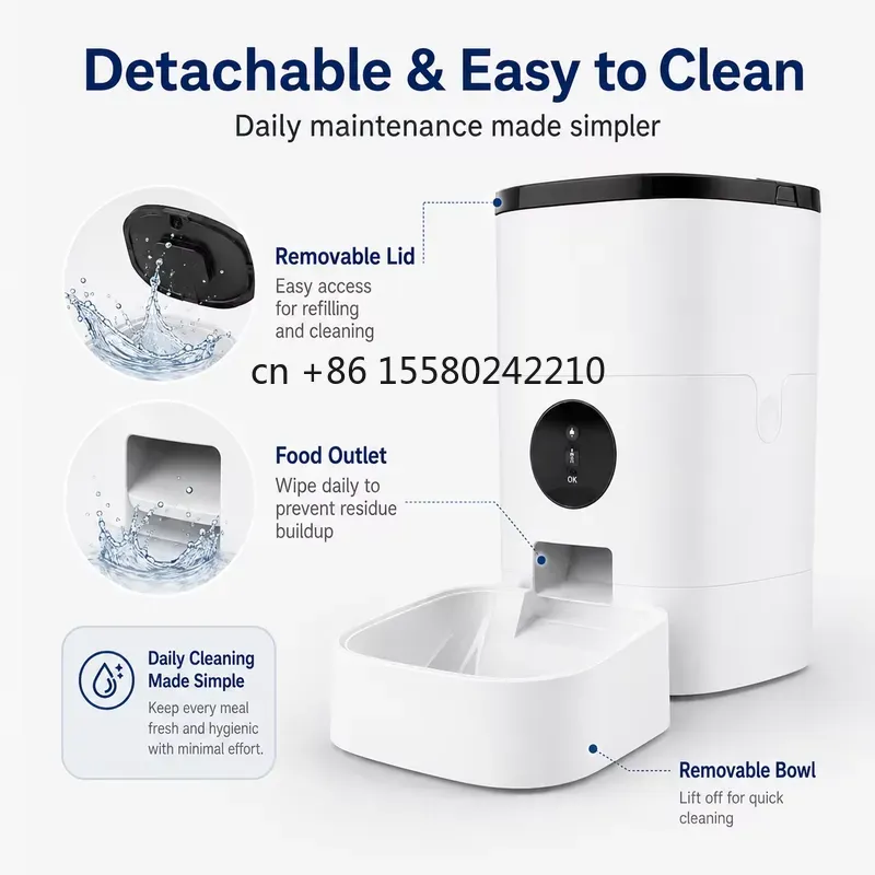 موزع طعام ذكي أوتوماتيكي بسعة  - مراجعة Pet Feeders وسعره