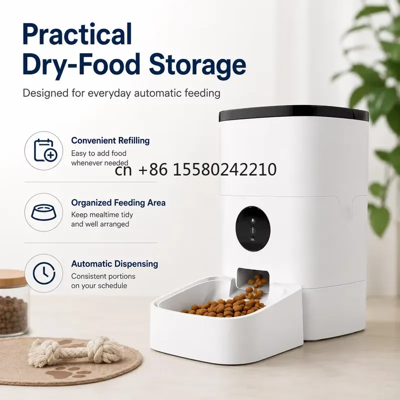 موزع طعام ذكي أوتوماتيكي بسعة  - مراجعة Pet Feeders وسعره