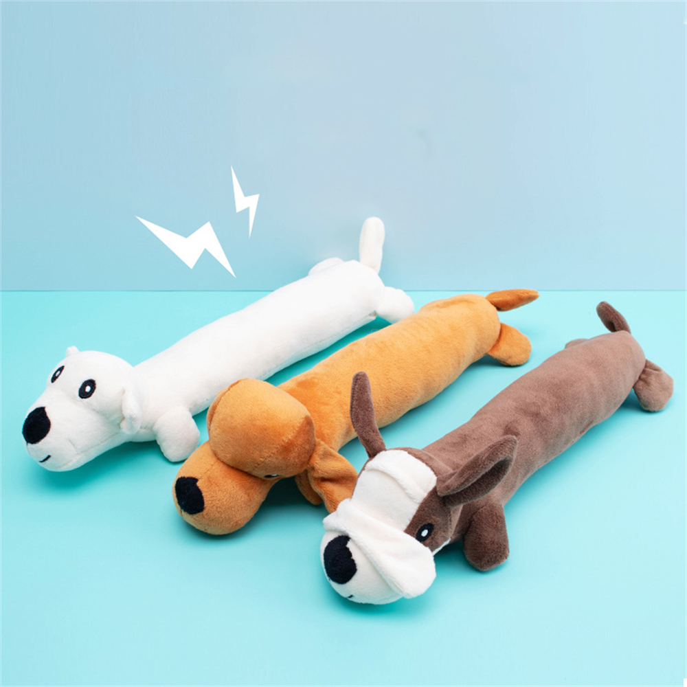 لعبة كلاب طويلة جداً للحيوانات - مراجعة Interactive Squeaky Plush Dog Toy وسعره