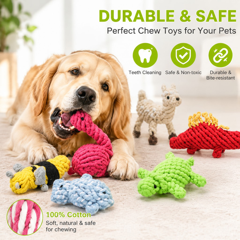 ألعاب للكلاب مقاومة للعض، مصنو - مراجعة Interactive Squeaky Plush Dog Toy وسعره