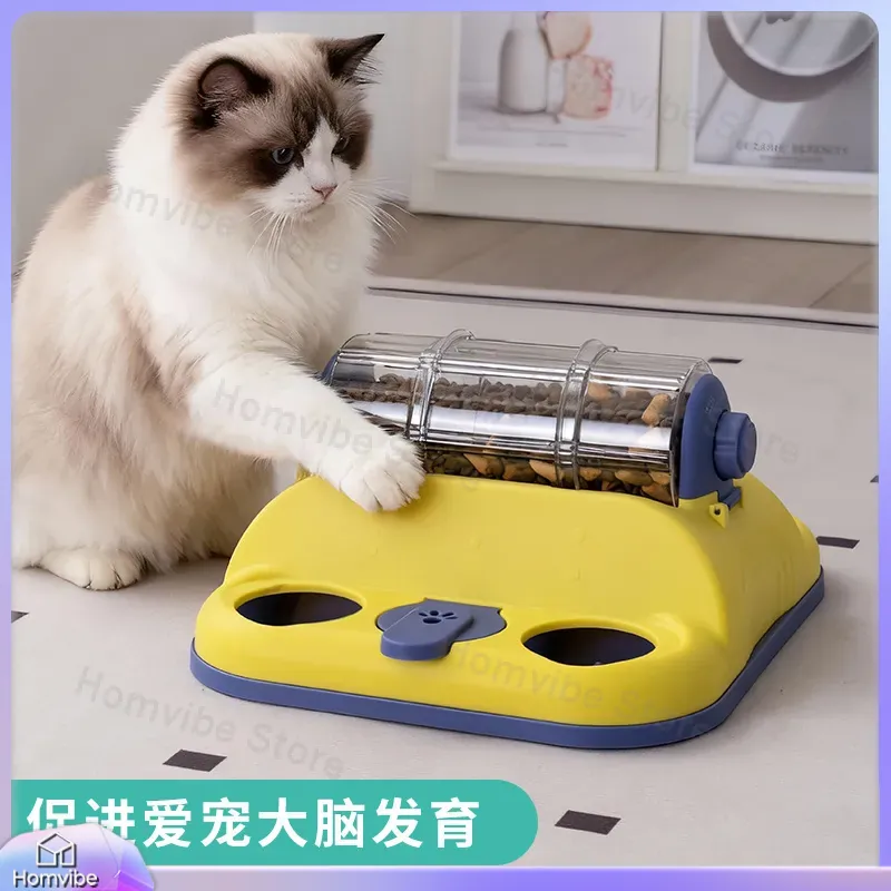 موزع طعام تفاعلي دوار للقطط وا - مراجعة Dog Puzzle Feeder Toy وسعره